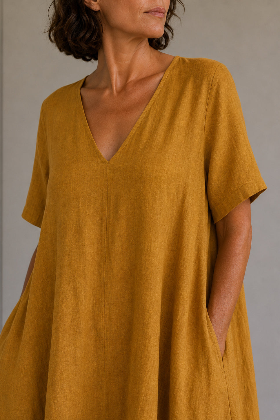 Abito oversize 100% lino
