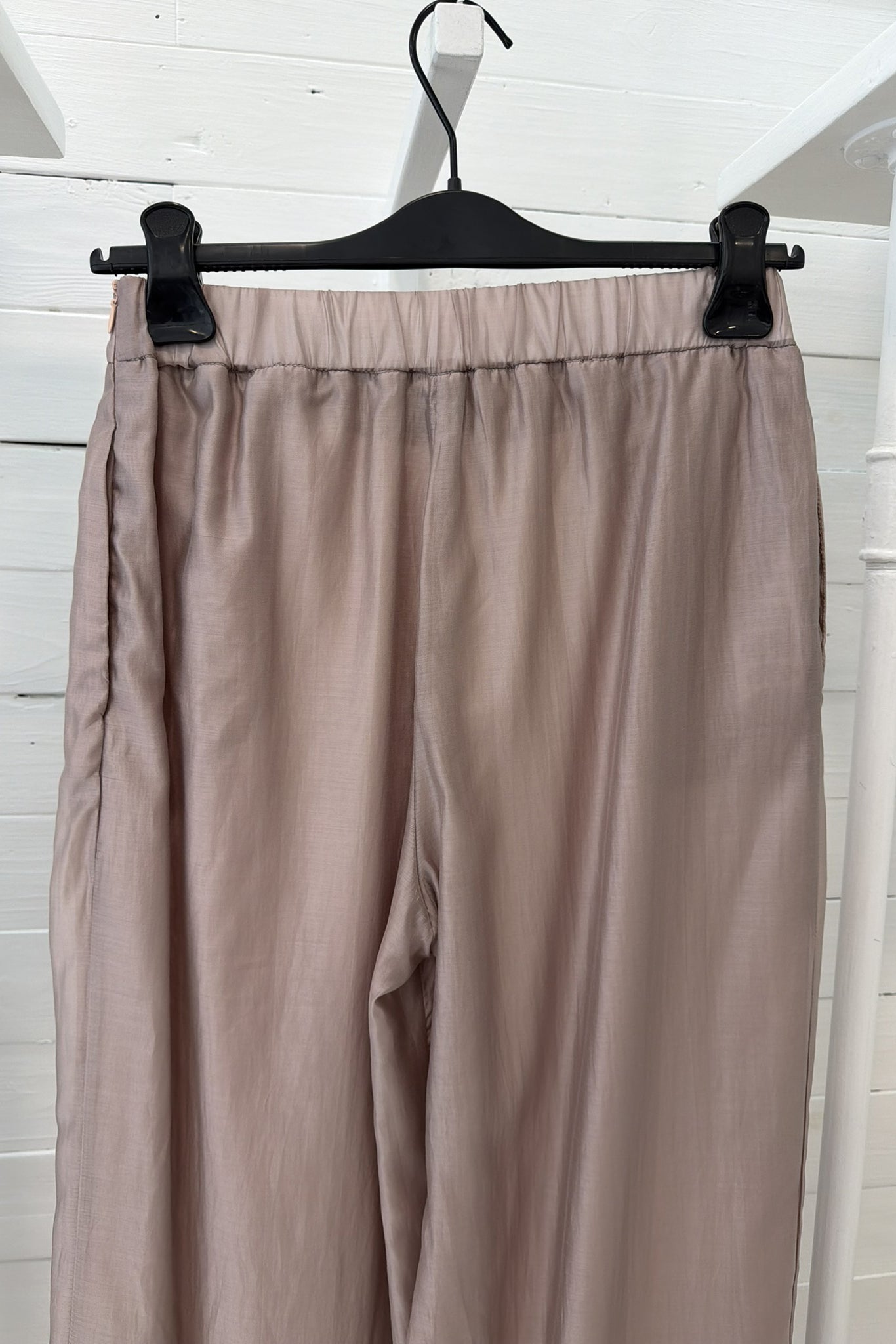 Pantalone fluido doppio tessuto