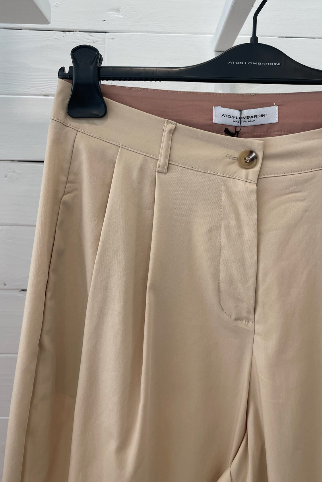 Pantalone crop con pinces