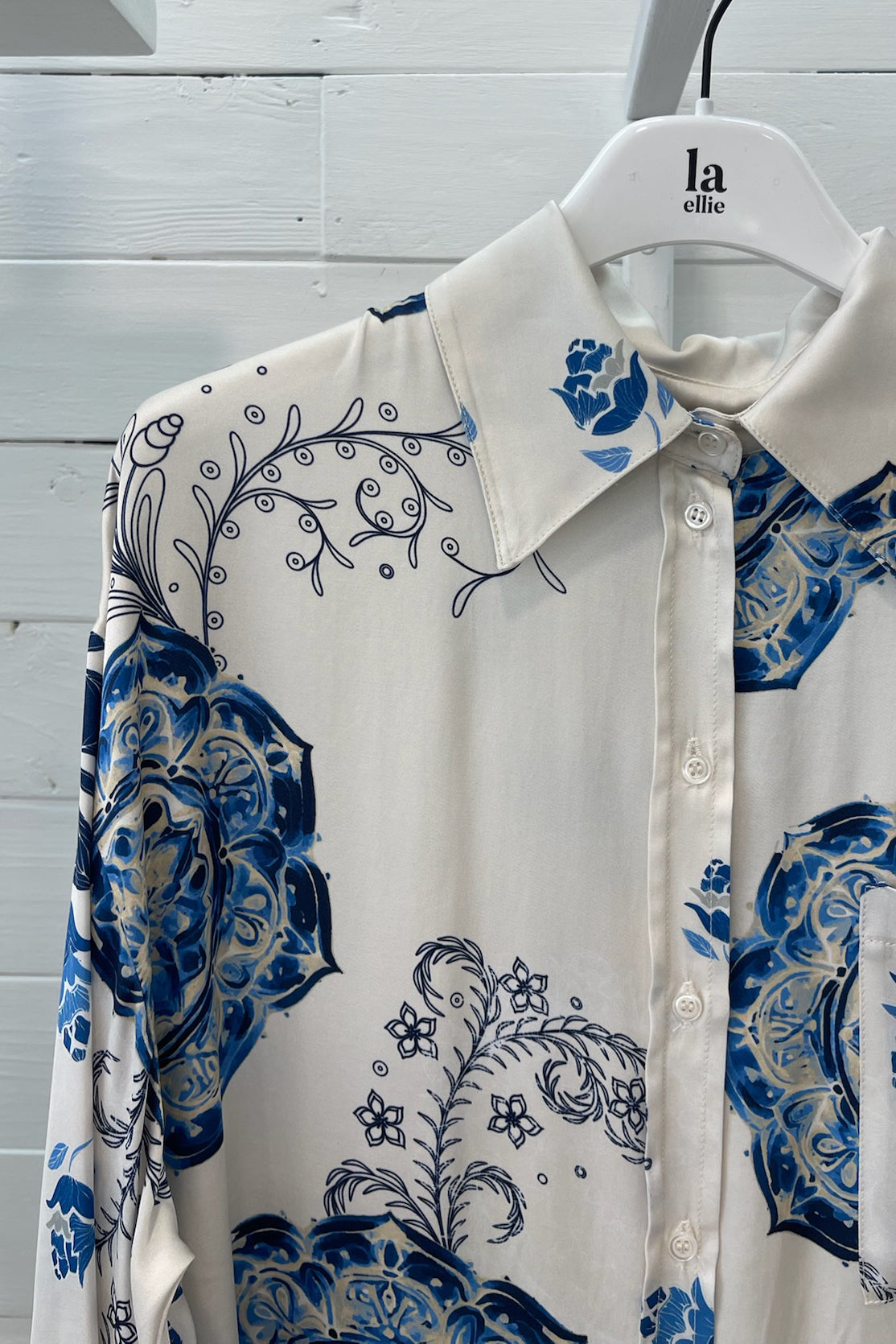 Camicia fantasia in viscosa