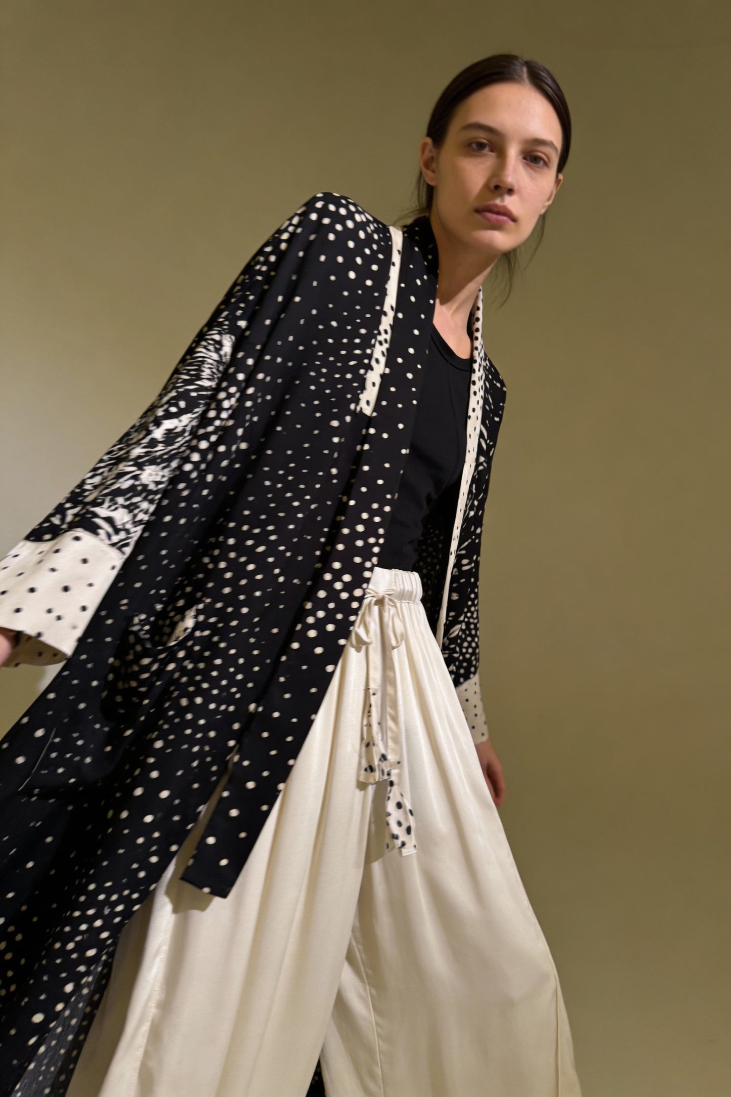 Pantalone in viscosa con coulisse