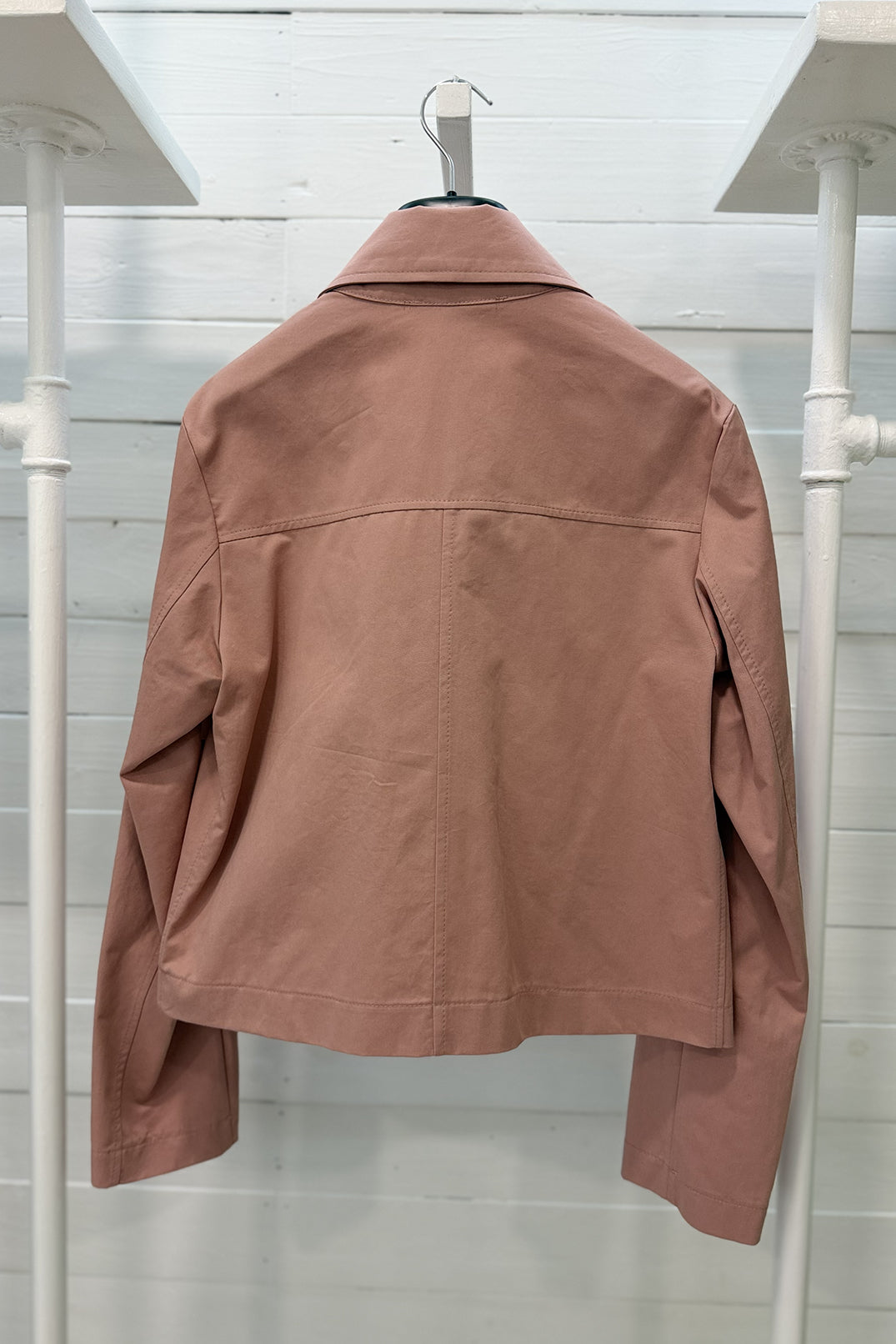 Giacca cropped in cotone