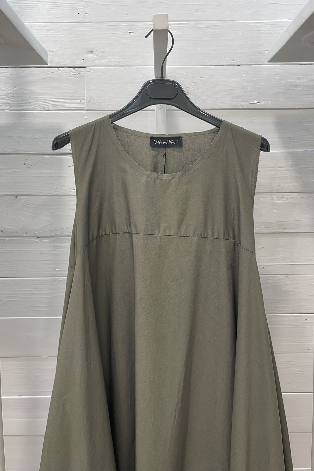 Abito asimmetrico in cotone