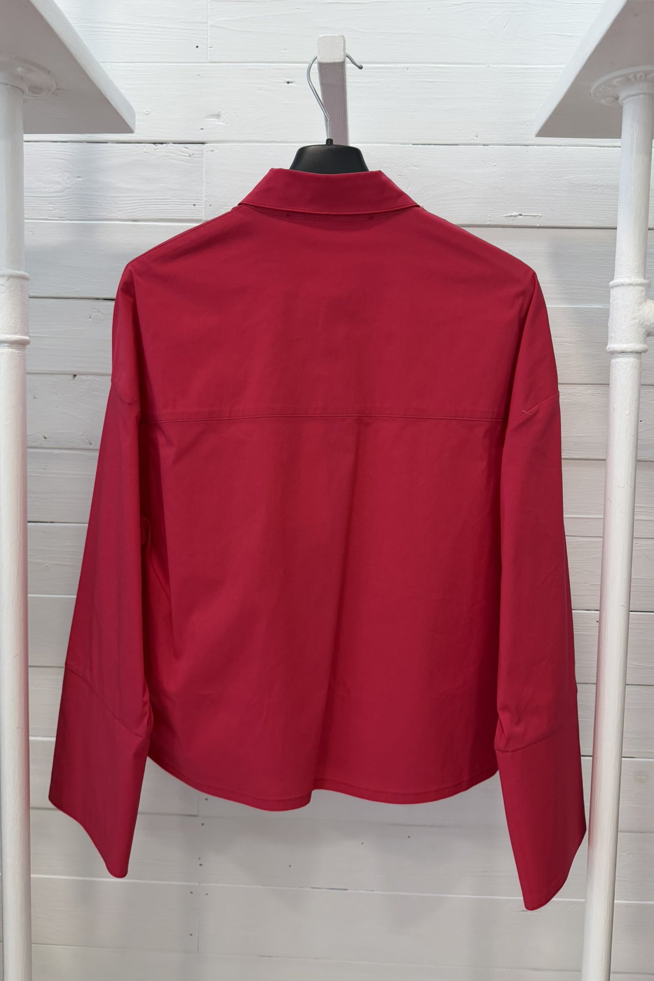 Camicia over in cotone stretch