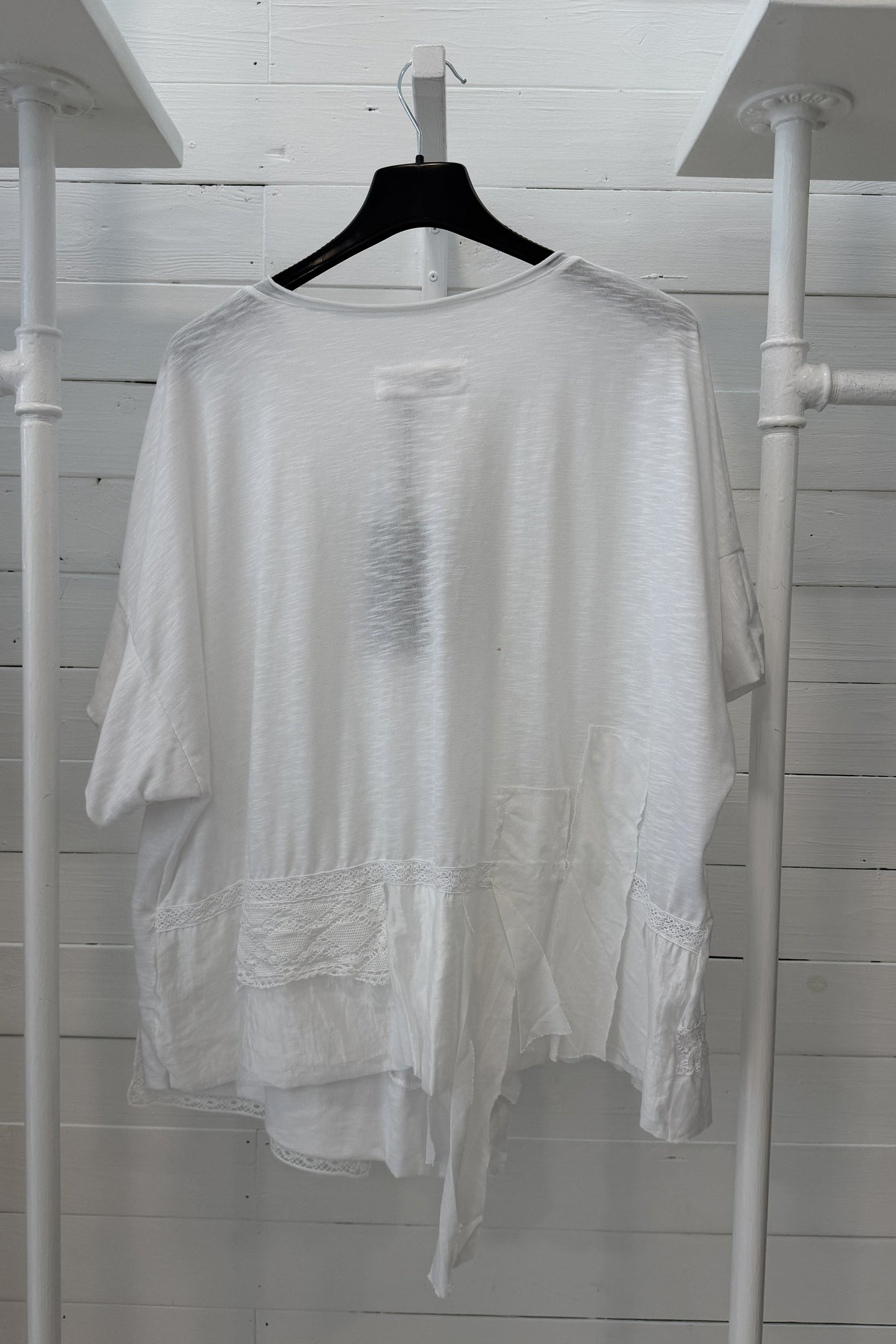 Maglia con inserti in pizzo