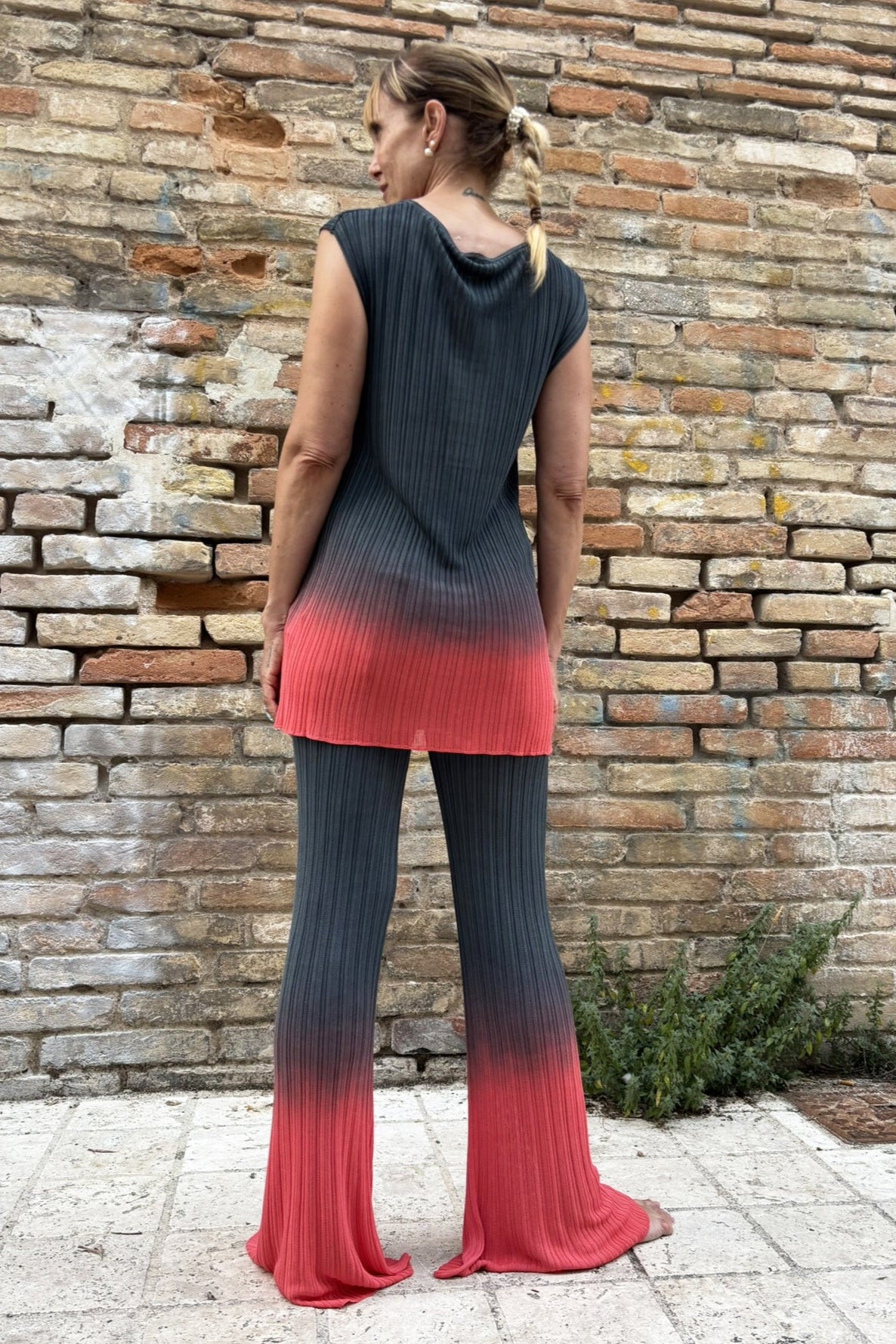 Pantalone bicolore