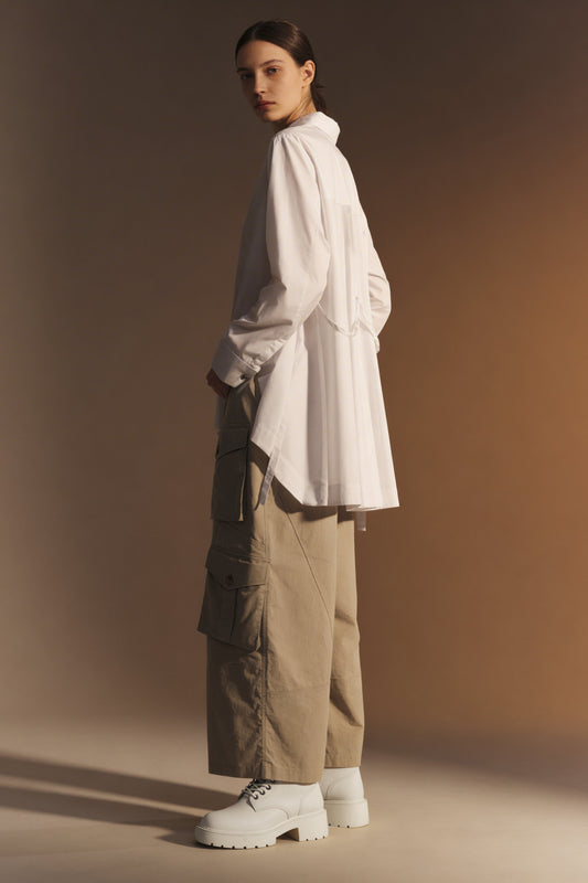 Camicia trapezio in cotone