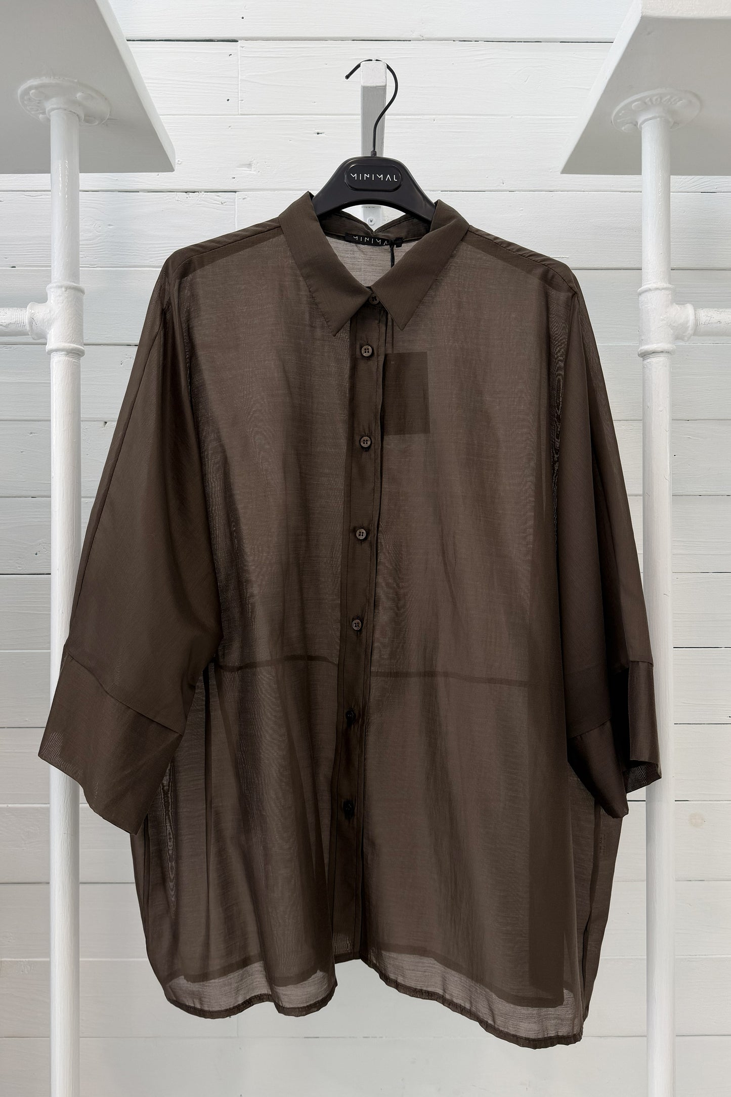 Camicia fluida moro in lyocell