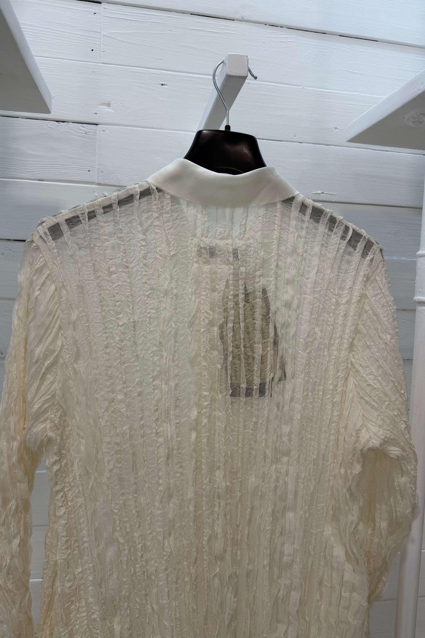 Camicia lunga con bottoni gioiello