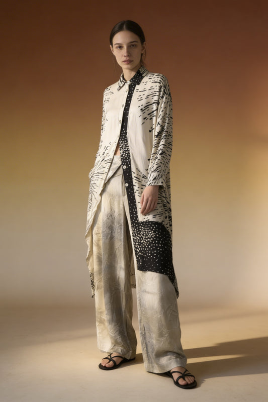 Pantalone baschina maltinto in viscosa