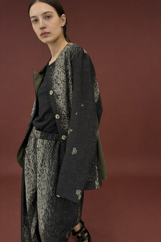 Giacca con stampa marmorizzata