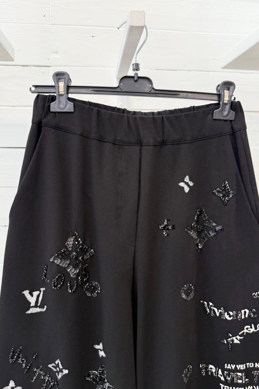 Pantalone ricamato