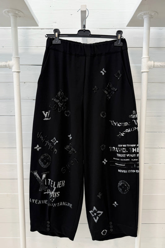 Pantalone ricamato