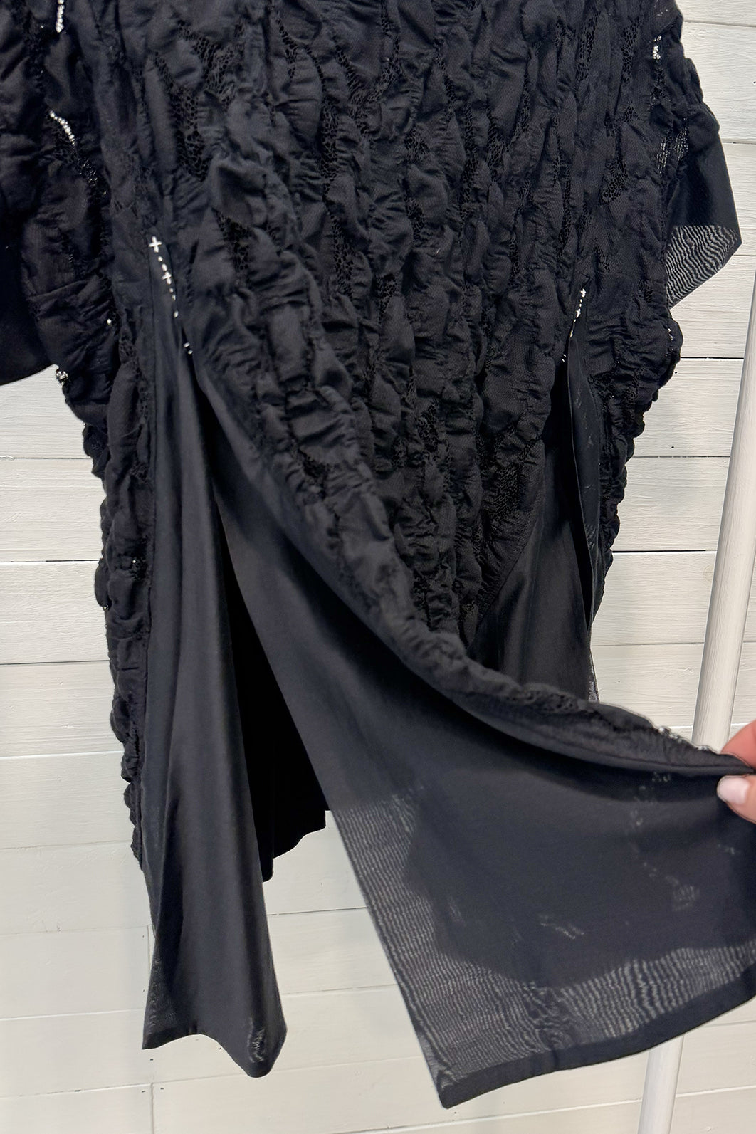 Blusa in pizzo strutturato