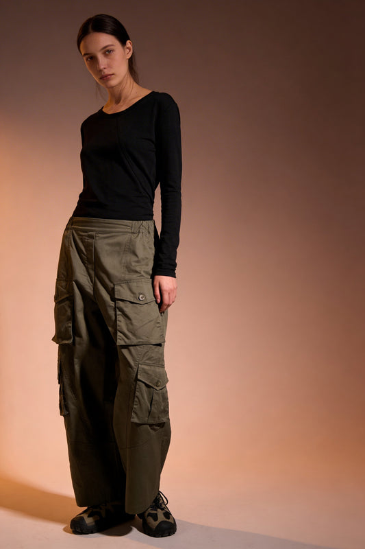 Pantalone cargo oversize