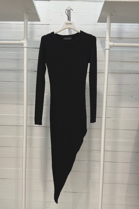 Abito asimmetrico a costine