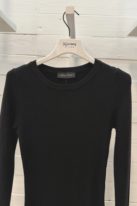 Abito asimmetrico a costine