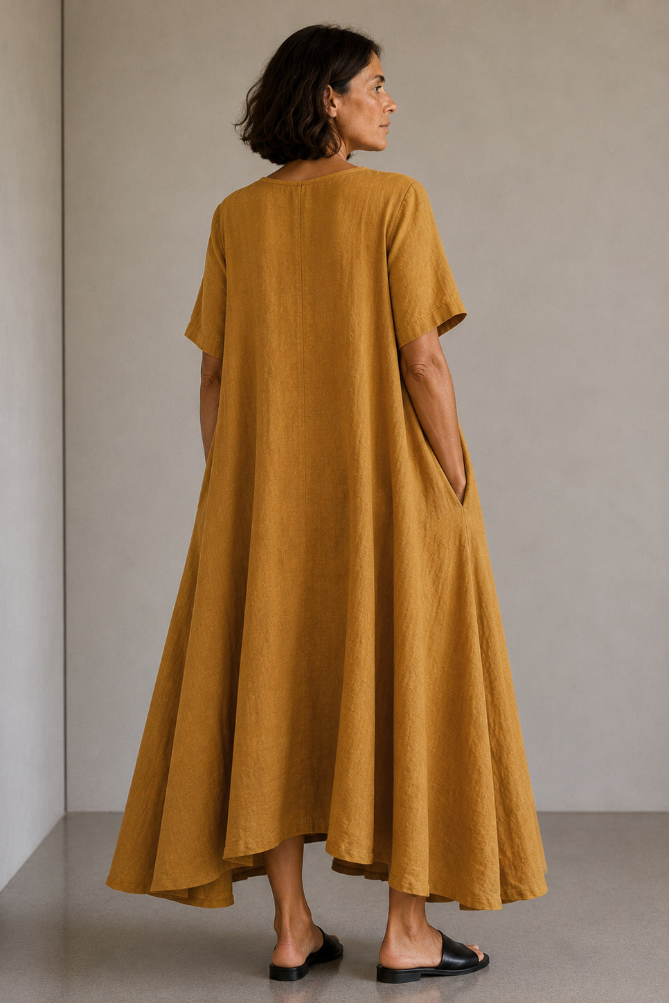 Abito oversize 100% lino