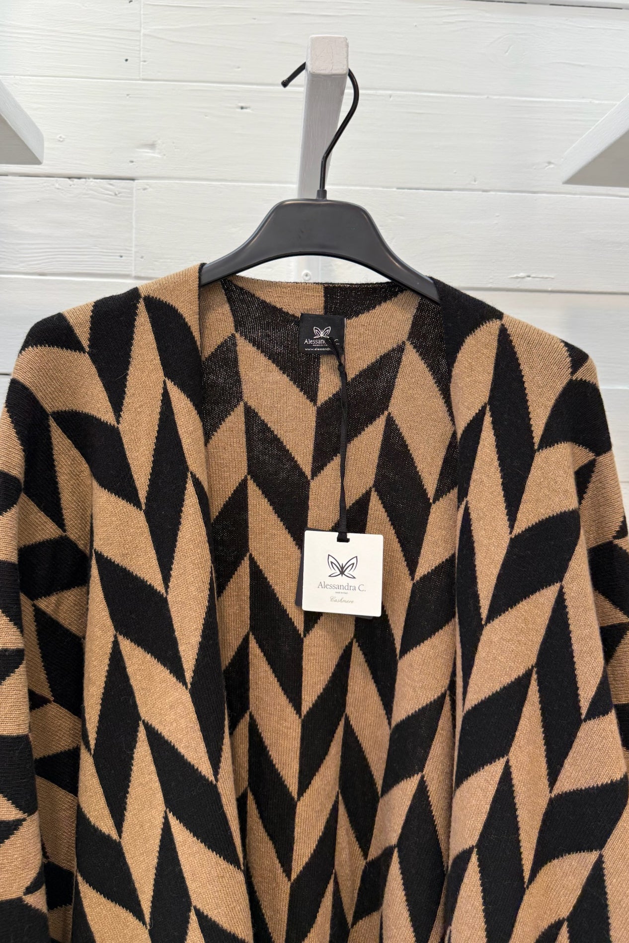 Mantella in lana e viscosa