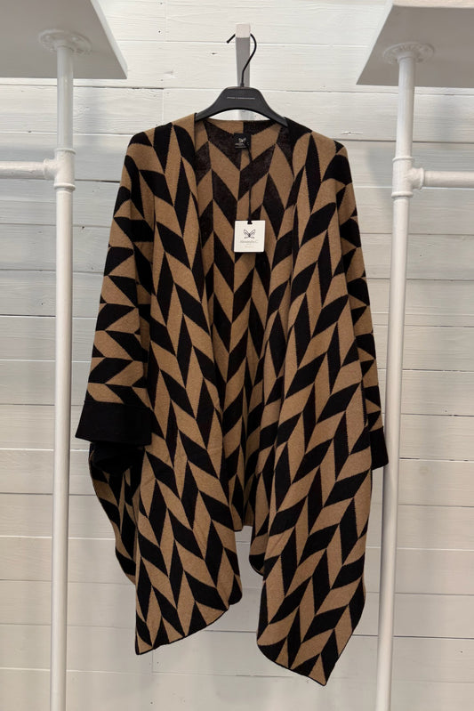 Mantella in lana e viscosa