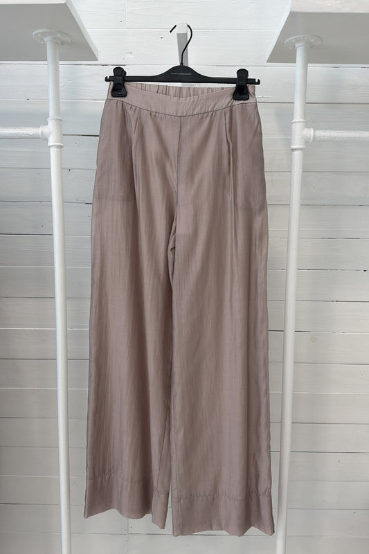 Pantalone fluido doppio tessuto