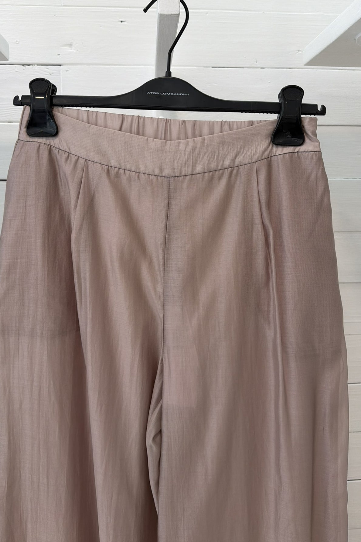 Pantalone fluido doppio tessuto