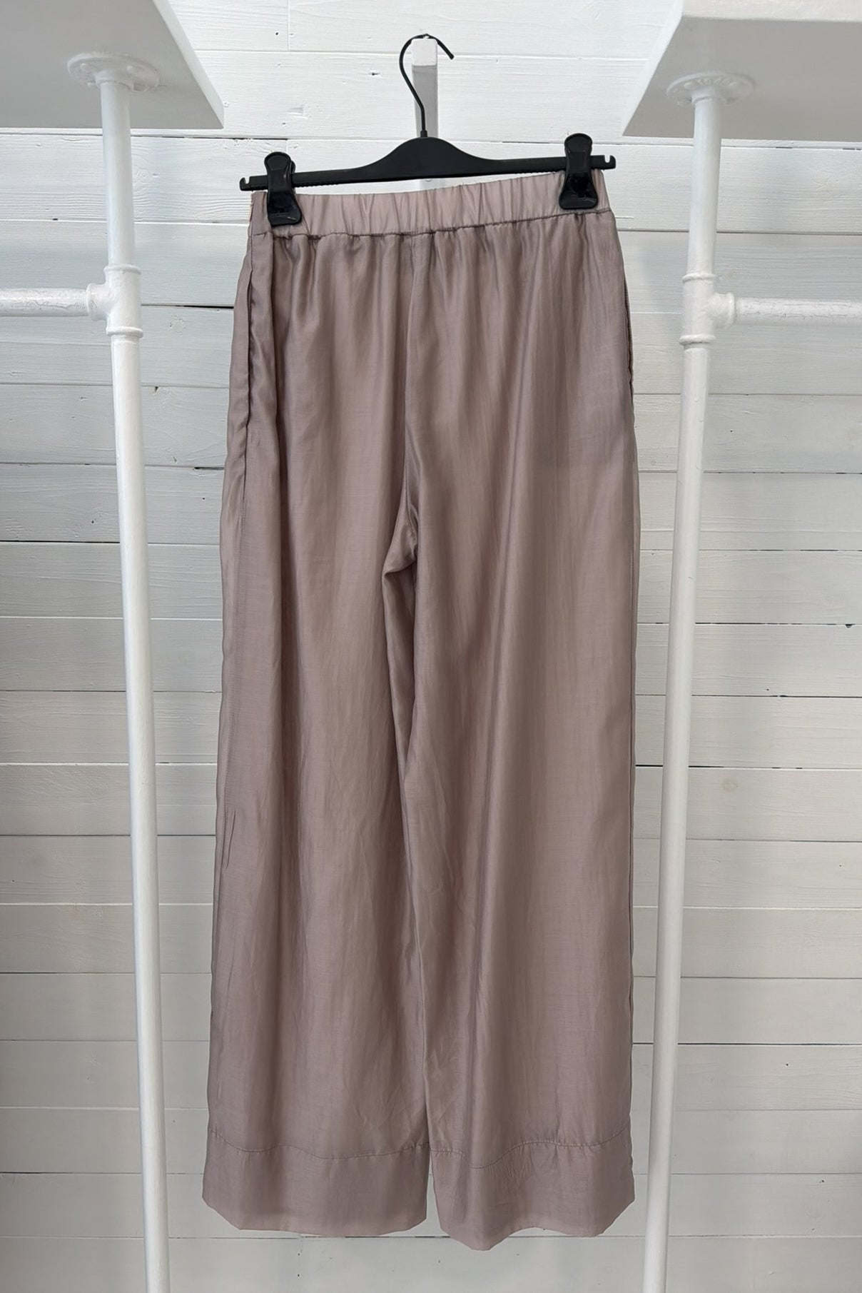 Pantalone fluido doppio tessuto