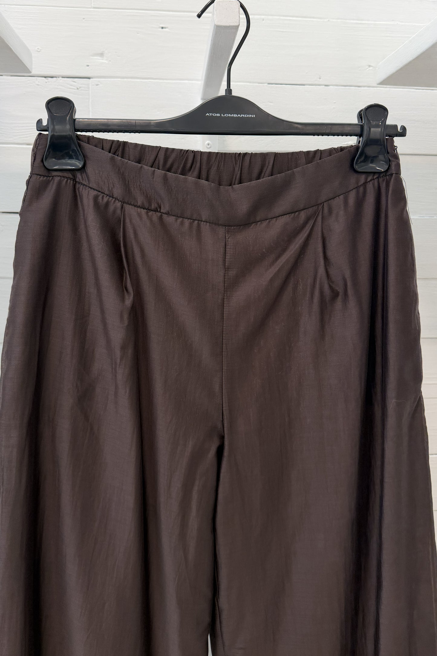 Pantalone fluido doppio tessuto