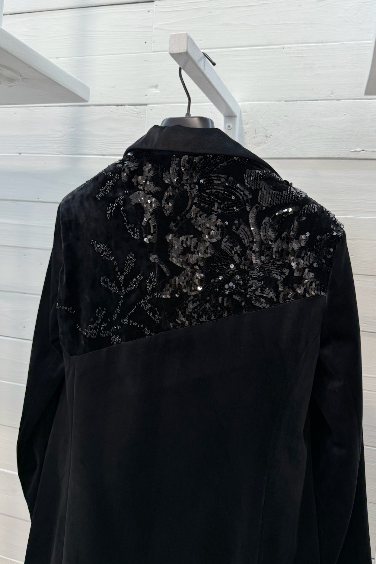 Giacca inserto paillettes