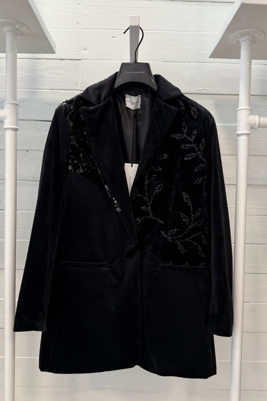 Giacca inserto paillettes