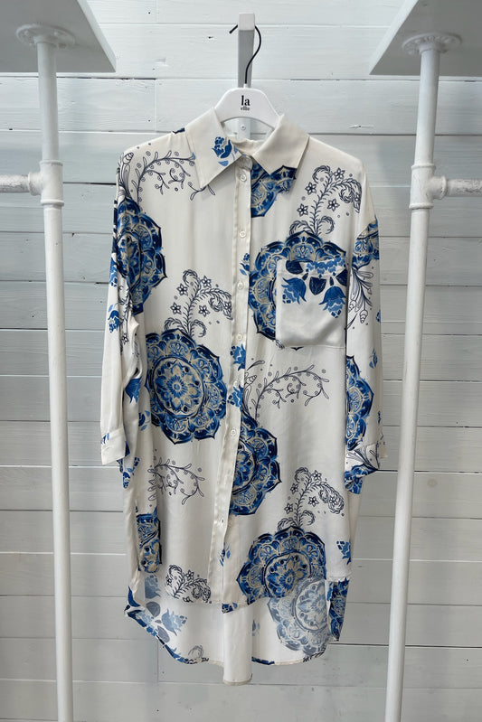 Camicia fantasia in viscosa