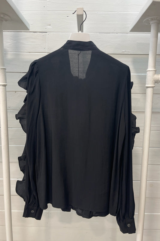 Camicia con ruches