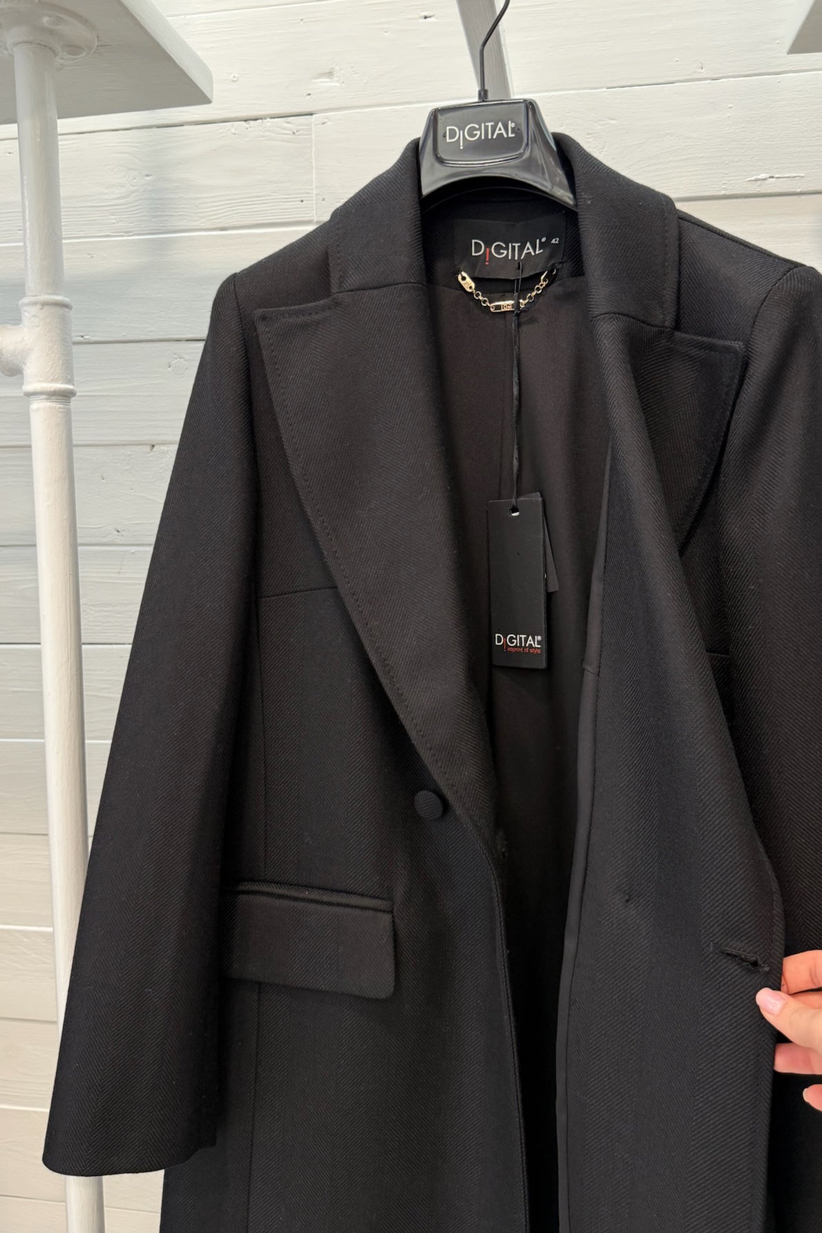 Cappotto doppio petto a lancia