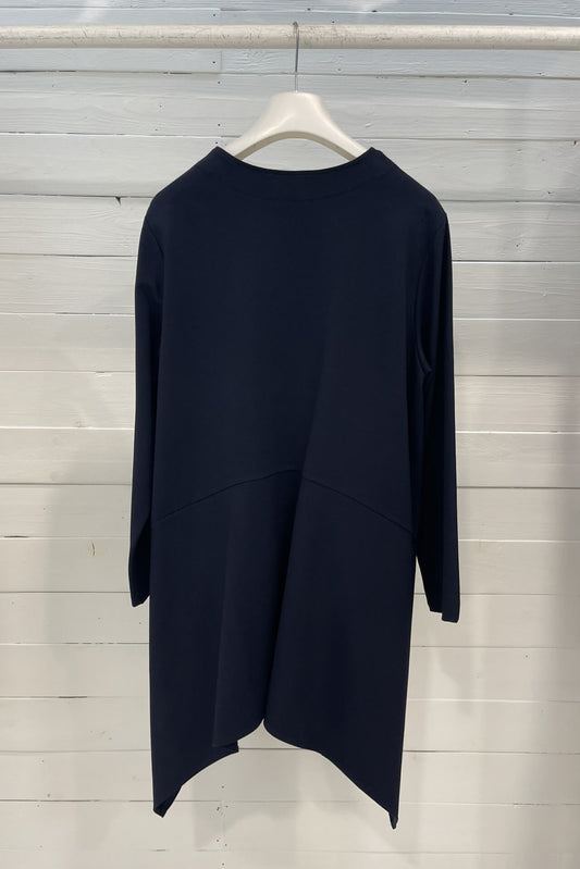 Cardigan lungo asimmetrico