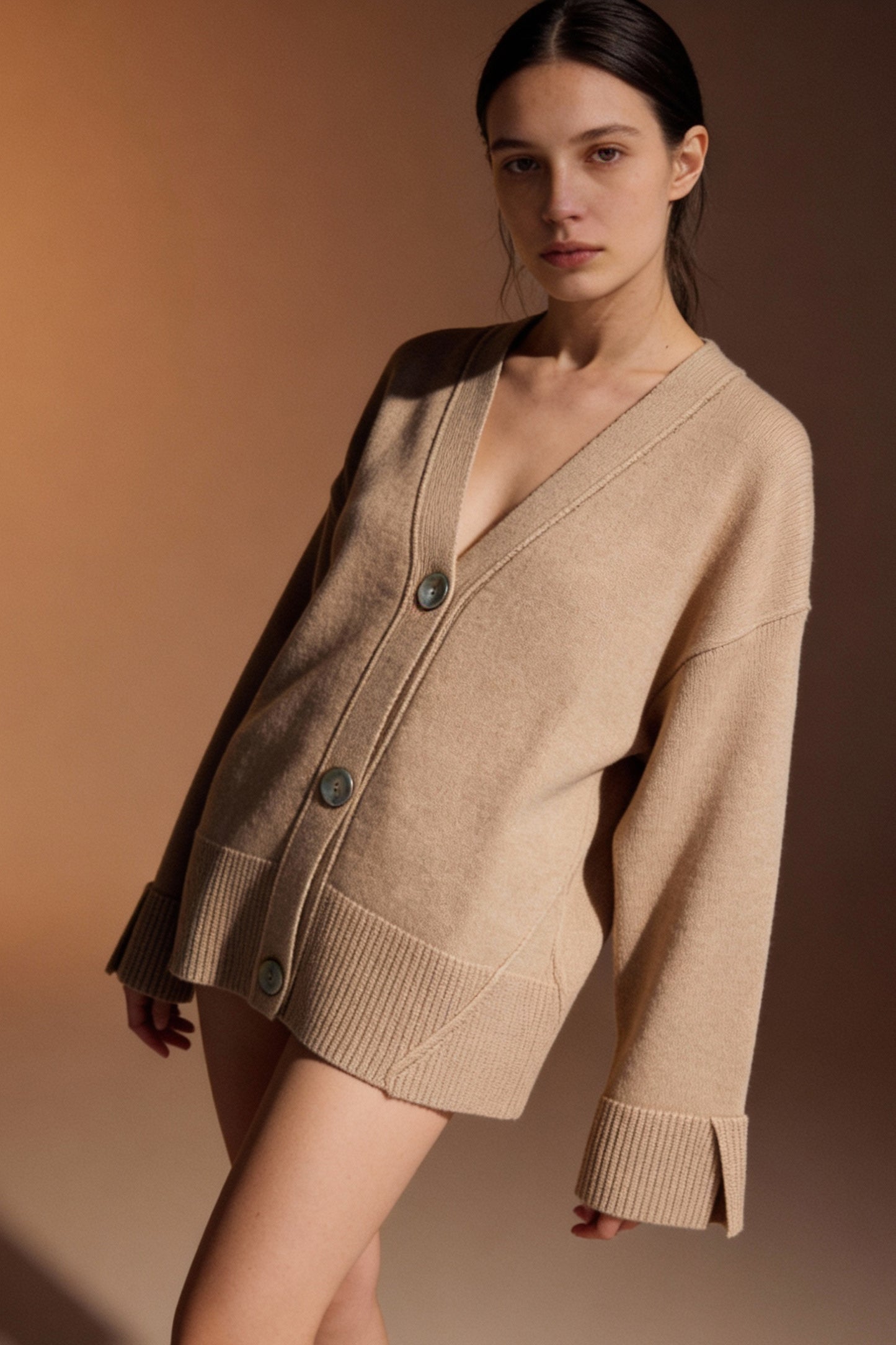 Cardigan con bottoni