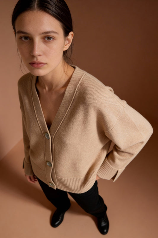 Cardigan con bottoni