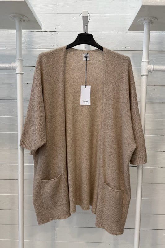 Cardigan in lana e viscosa