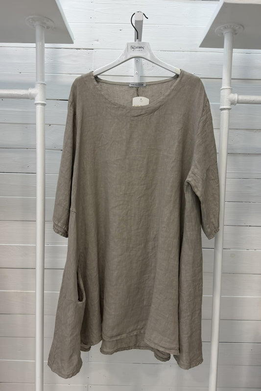 Casacca oversize 100% lino