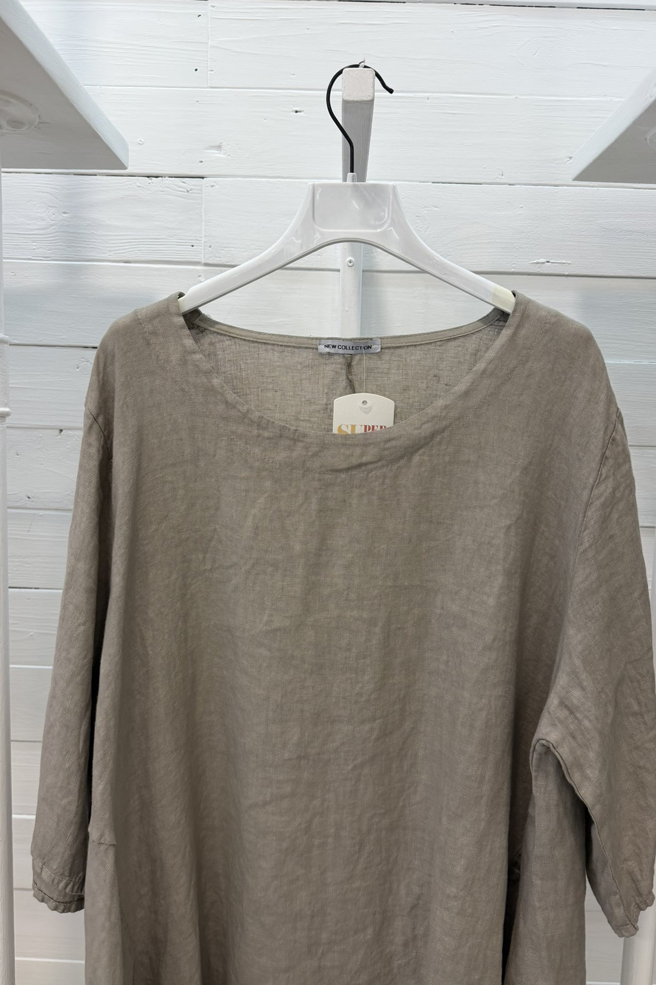 Casacca oversize 100% lino