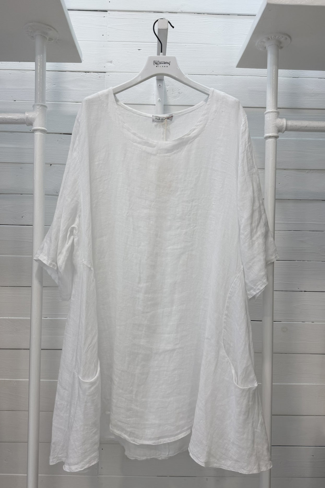 Casacca oversize 100% lino