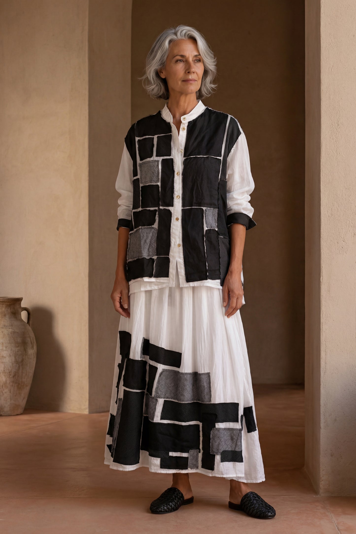 Gonna lunga patchwork