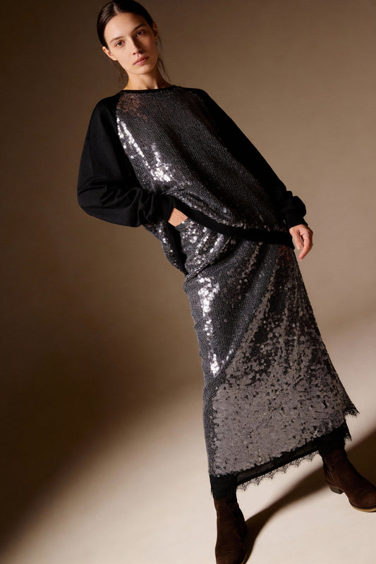 Longuette paillettes