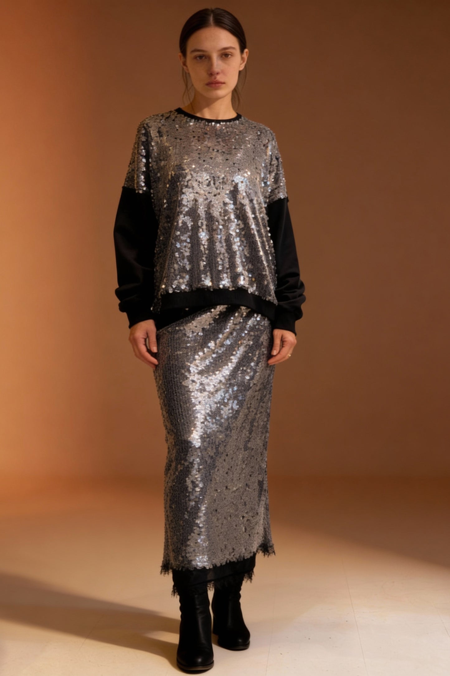 Longuette paillettes