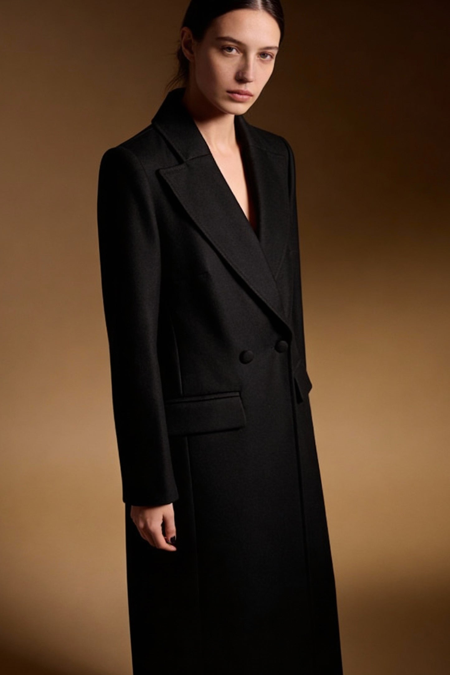 Cappotto doppio petto a lancia