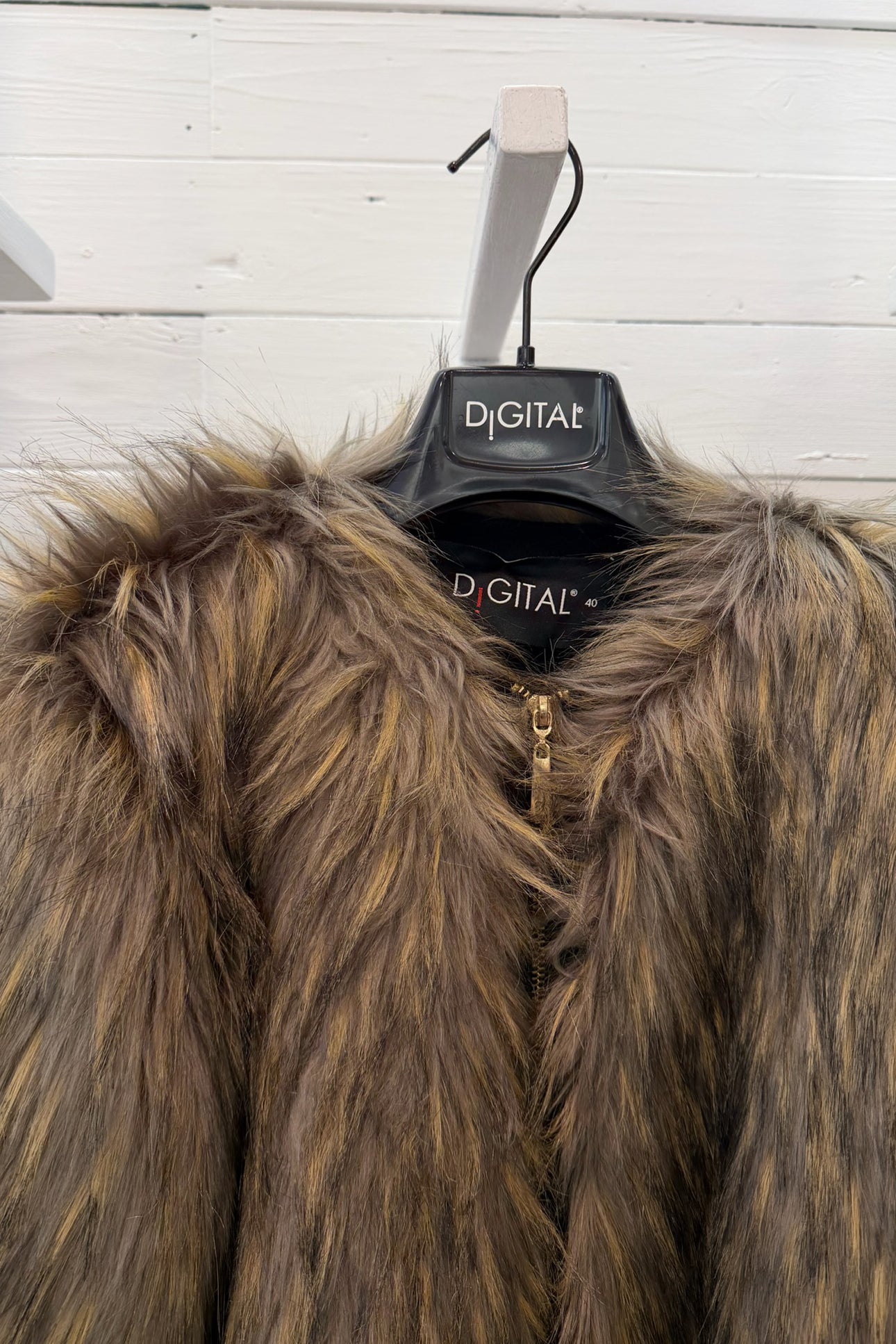 Cappotto in ecopelliccia