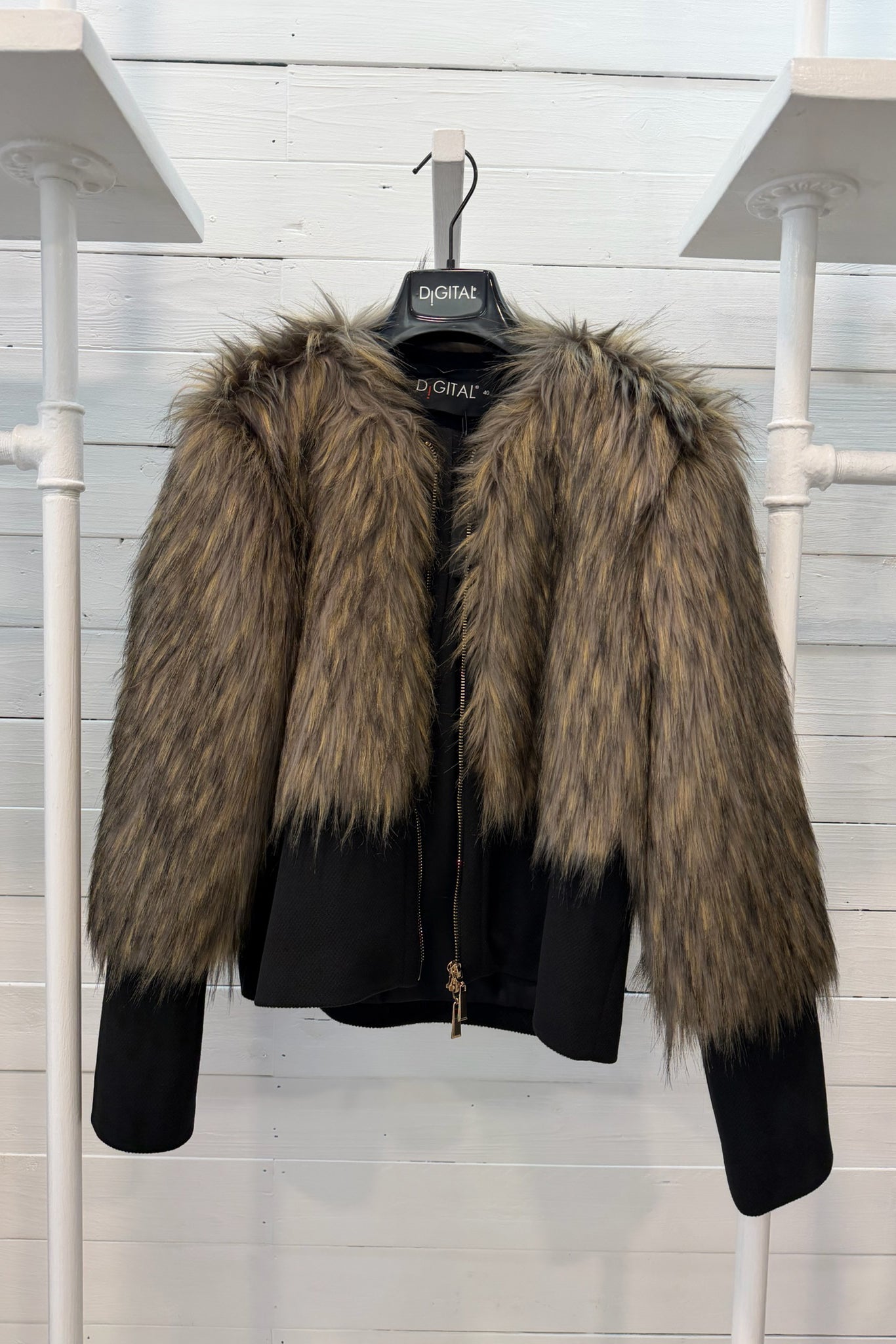 Cappotto in ecopelliccia