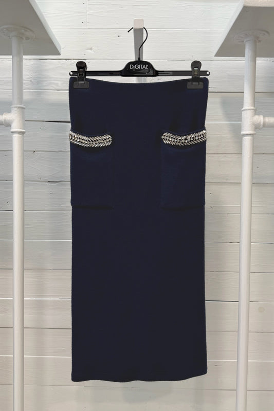 Gonna dettagli gioiello