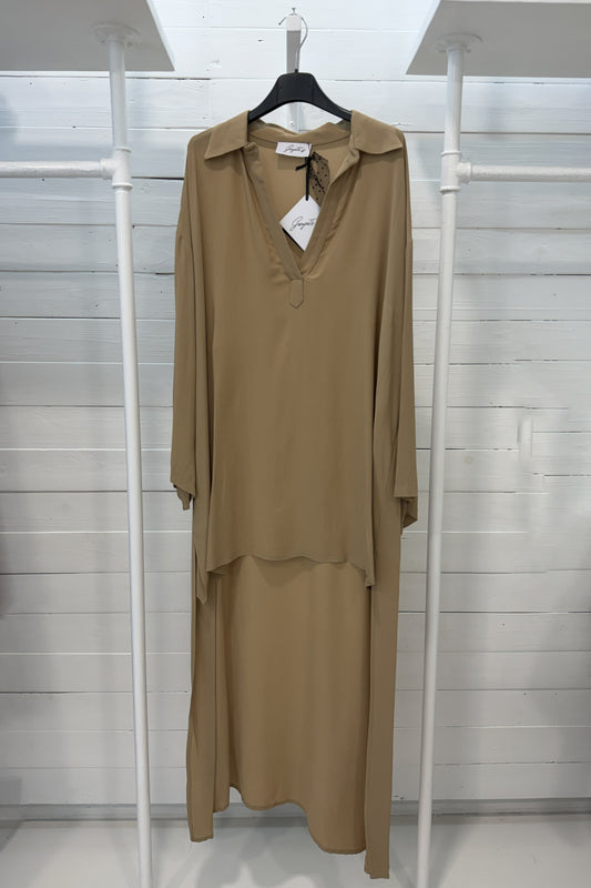 Blusa lunga in viscosa