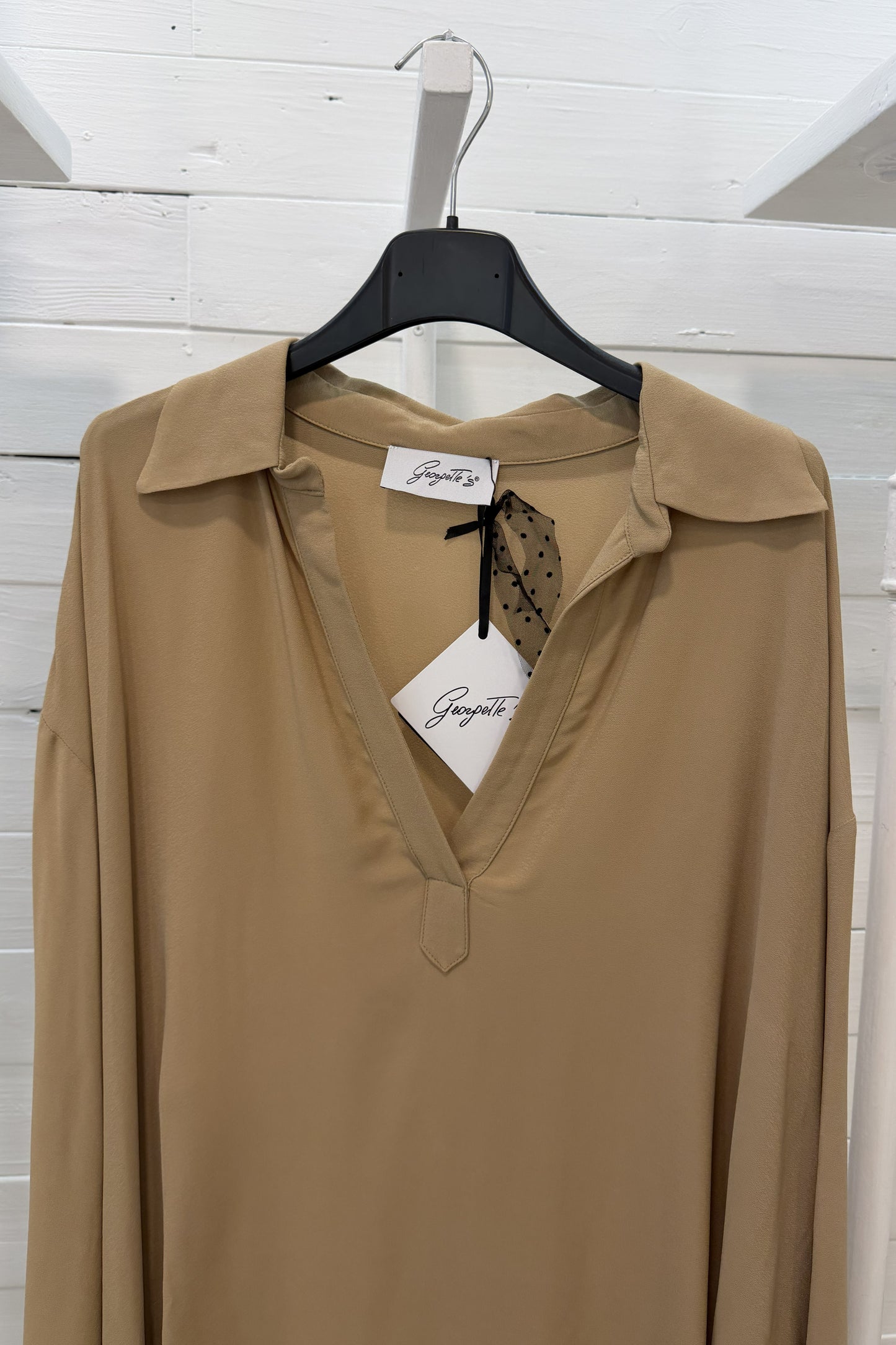 Blusa lunga in viscosa