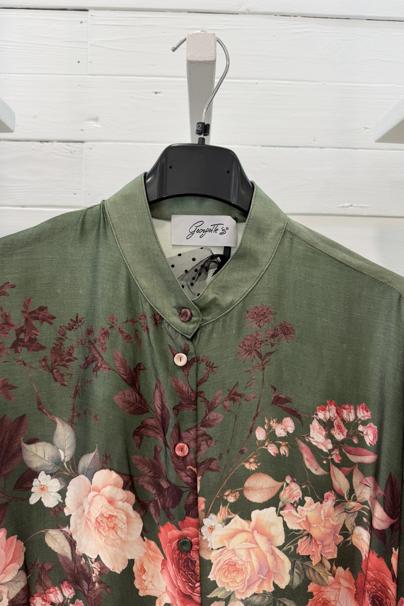 Camicia floreale sfumata